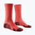 Мъжки чорапи X-Socks Trailrun Discover Crew fluo red/namib red
