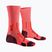 Мъжки чорапи X-Socks Trailrun Perform Crew fluo red/namib red