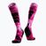 Скиорски чорапи X-Socks Ski Expert Wild Otc x black/fluo pink