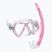 Детски комплект за шнорхелинг Mares Combo Zephir Junior pink/clear
