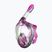 Детска целолицева маска за шнорхелинг SEAC Magica black silicone/pink