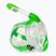 Детска цяла маска за шнорхелинг SEAC Libera lime transparent/lime