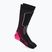 Дамски скиорски чорапи Mico Medium Weight Warm Control Ski nero/fucsia fluorescente