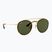 Слънчеви очила Ray-Ban Round Double Bridge arista gold/green g-15
