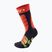 Детски ски чорапи UYN Ski Junior medium grey blac/red