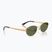 Слънчеви очила Ray-Ban RB3774D arista gold/dark green polarized