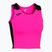 Дамски потник Joma Record II Top fluor розово/черно за бягане
