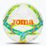 Футболна топка Joma Dali III flour turquoise / flour coral размер 5