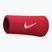 Nike Swoosh двойно широки ленти за китки 2 бр. червено/бяло
