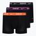 Мъжки боксерки Nike Everyday Cotton Stretch Trunk 3 чифта black/violet/orange