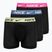 Мъжки боксерки Nike Dri-FIT Ultra Comfort Brief 3 чифта black/yellow/fuxia