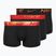 Мъжки боксерки Nike Dri-Fit Essential Micro Trunk 3 чифта blk/uni red/blk/uni red metallic gradient wb