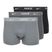 Мъжки боксерки Nike Everyday Cotton Stretch Trunk 3 чифта черно/желязна игра/студено сиво с висока лъскава текстура wb
