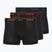 Мъжки боксерки Nike Everyday Cotton Stretch Trunk 3 чифта черни lig crim/des och/deep night с лого на колана