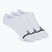 Дамски чорапи SKECHERS 1/2 Terry No Show 3 чифта white traditional