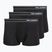 Мъжки боксерки KARL LAGERFELD Stripe Logo Micro Trunk 3 чифта black