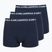 Мъжки боксерки KARL LAGERFELD Logo Trunk 3 чифта navy