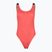 Дамски бански костюм от една част Calvin Klein KW0KW02754 Intense Power Rib Scoop Back One Piece-RP dazzling coral