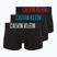 Мъжки боксерки Calvin Klein 000NB3608A Trunk 3 чифта black w/oatmeal logo/black w/age