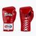 Fairtex Pro Competition Боксови ръкавици със заключен палец Кожа червена