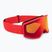 Детска скиорска маска Atomic Four Jr Flash red/red flash