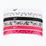 Лента за глава Nike Headbands Printed 6 бр. white/aster pink/black