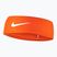 Лента за глава Nike Dri-Fit Fury Classic Headband safety orange/white/white