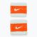 Лента за глава Nike Swoosh Wristbands glacier blue/safety orange/glacier blue