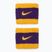 Лента за глава Nike Swoosh Wristbands university gold/court purple/university gold