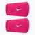 Хавлиени накитници Nike Swoosh Classic Doublewide Wristbands 2 бр. vivid pink/white