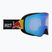 Скиорска маска Red Bull SPECT Rush Photo matt black/light blue with blue chrome x