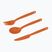 Прибори за хранене Sea To Summit Camp Cutlery Set burnt orange