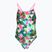 Детски цял бански костюм Funkita Single Strap One Piece sub lime