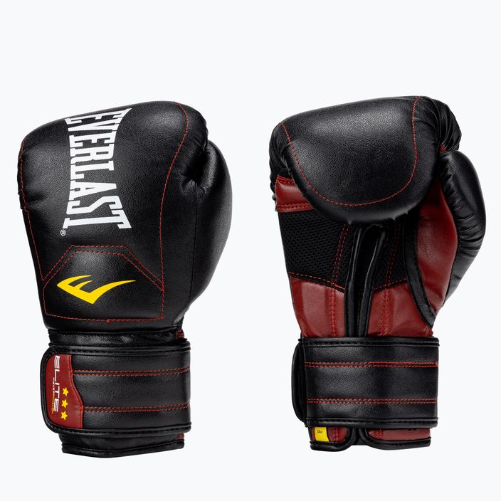 EVERLAST Elite Muay Thai боксови ръкавици черни EV360MT 5