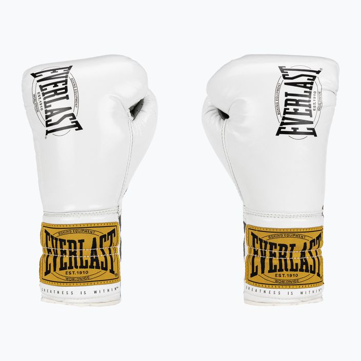 Everlast 1910 Pro Fight бели боксови ръкавици