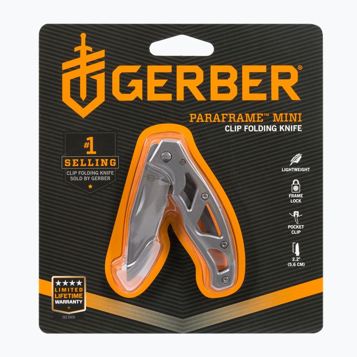Нож за пътуване Gerber Paraframe Mini Folder Fine Edge silver 22-48485