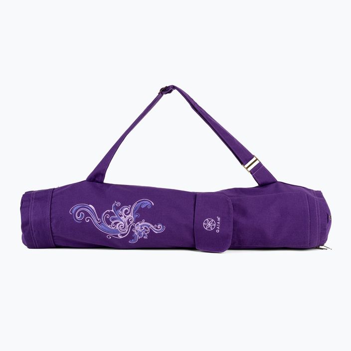 Чанта за постелка за йога Gaiam Deep Plum purple 61338 2