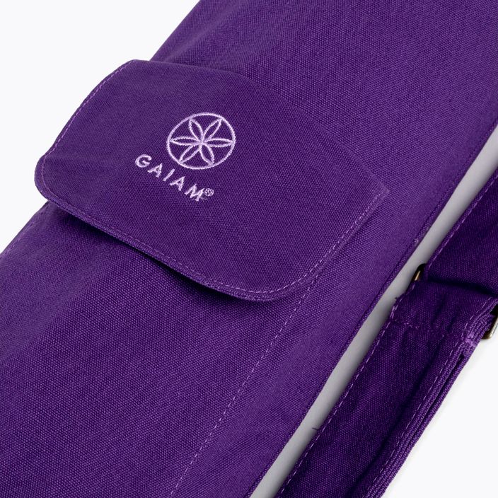 Чанта за постелка за йога Gaiam Deep Plum purple 61338 4
