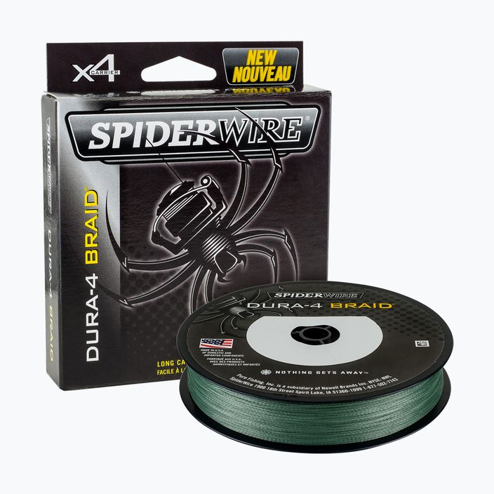 SpiderWire Dura 4 зелена спинингова оплетка 1450377 2
