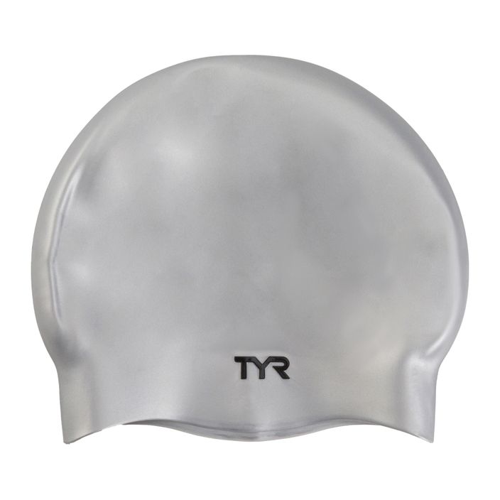 TYR Силиконова шапка за плуване без намачкване, сива LCS 2