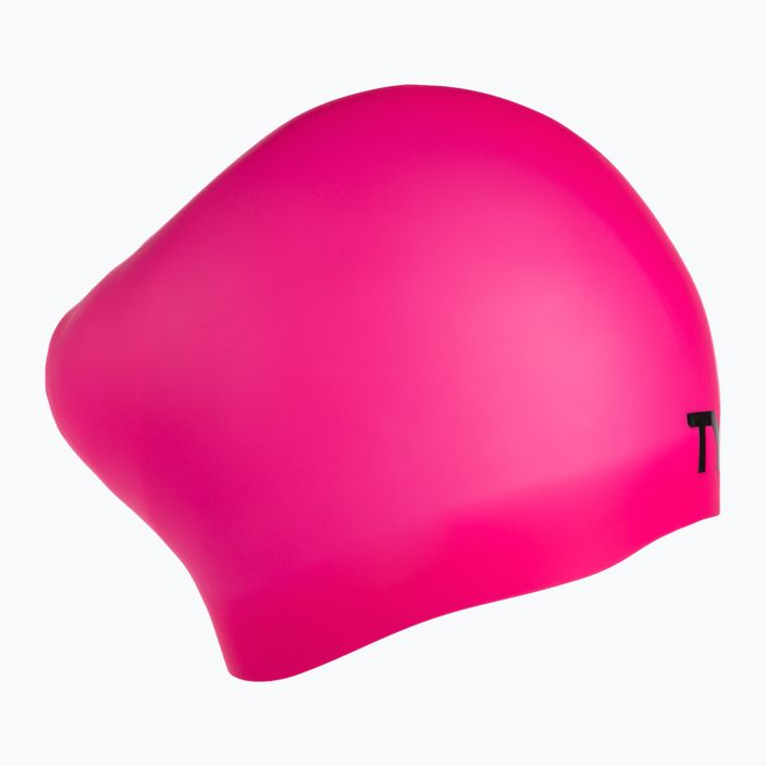 Розова шапка за плуване TYR Wrinkle-Free LCSL_693 2