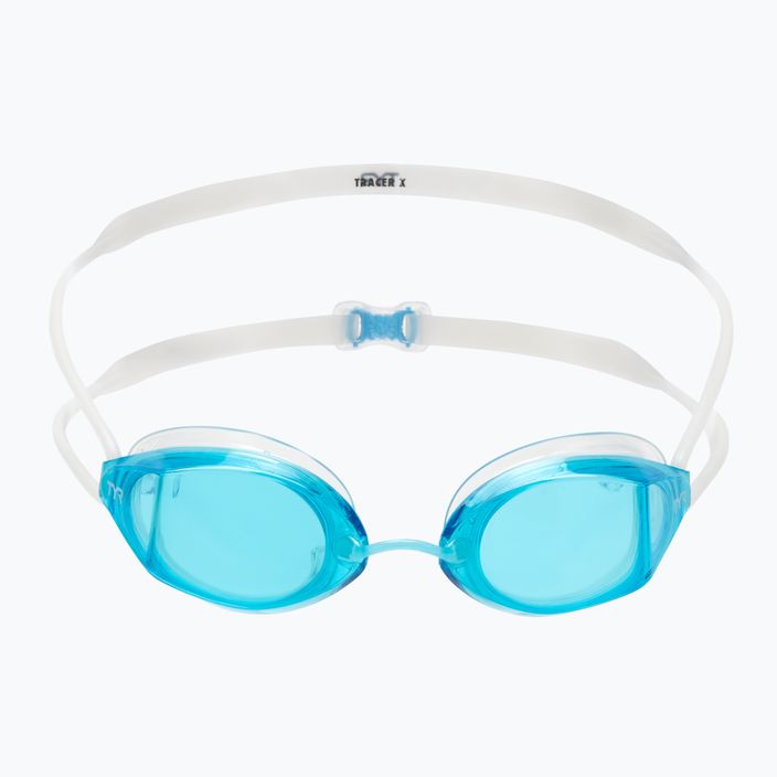 Очила за плуване TYR Tracer-X Racing в синьо и бяло LGTRX 2