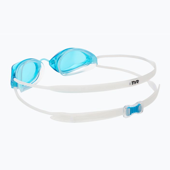 Очила за плуване TYR Tracer-X Racing в синьо и бяло LGTRX 4