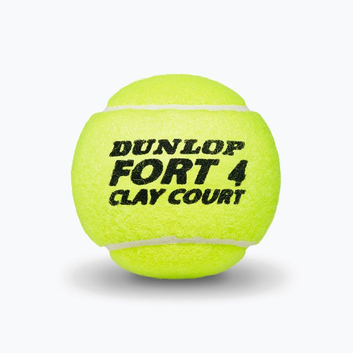Dunlop Fort Clay Court топки за тенис 4 бр. жълти 601318 3