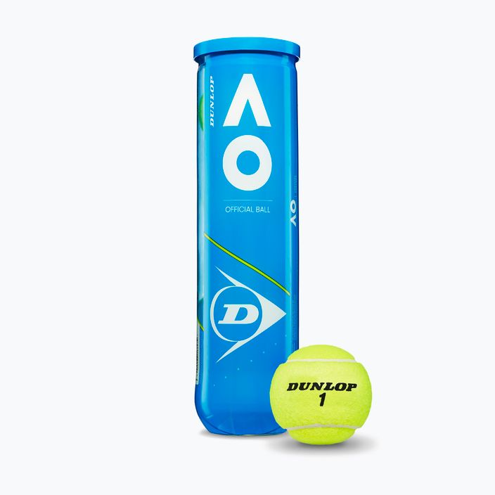 Dunlop Australian Open тенис топки 4 бр. жълти 601355