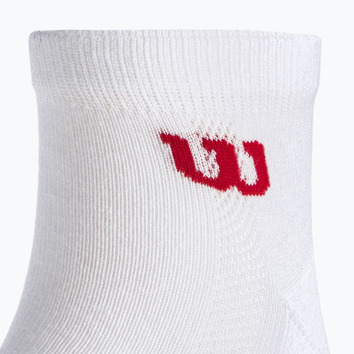 Мъжки чорапи за тенис Wilson Quarter 3 чифта бели WRA803101 4