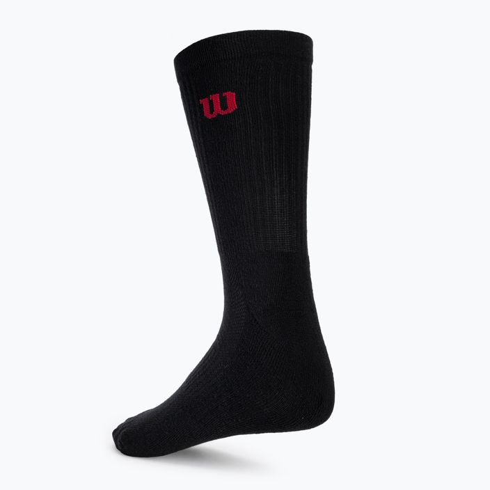 Мъжки чорапи за тенис Wilson Crew 3 чифта черни WRA803002 3