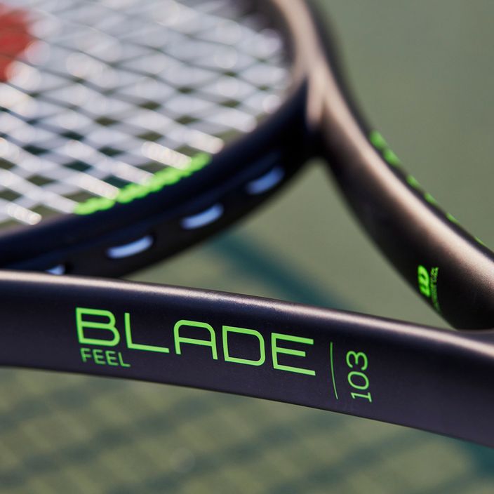 Wilson Blade Feel 103 тенис ракета черно-зелена WR083310U 10