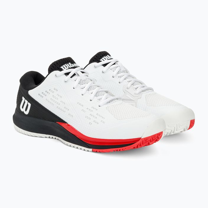 Мъжки обувки за тенис Wilson Rush Pro Ace white/red/poppy red 4