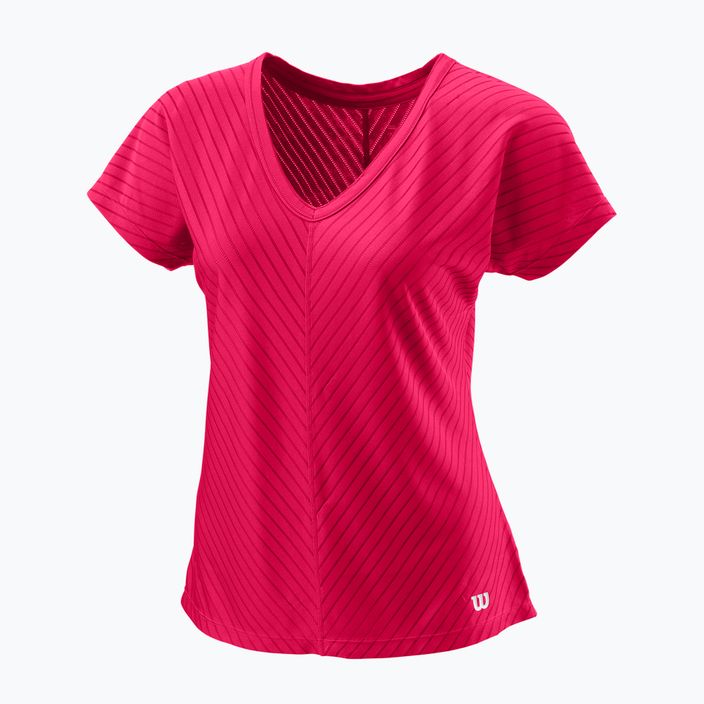 Дамска тениска Wilson Training V-Neck II pink WRA809601